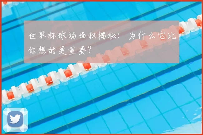 世界杯球场面积揭秘：为什么它比你想的更重要？